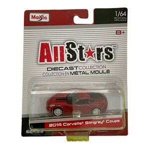 Maisto All Stars 2014 Corvette Stingray Coupe Red Die Cast